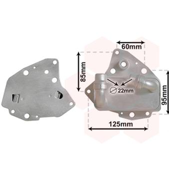 Radiateur d'huile VAN WEZEL OEM 55273042
