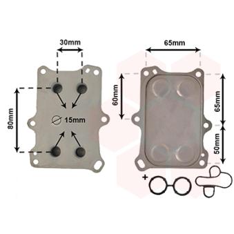 Radiateur d'huile VAN WEZEL 17013706