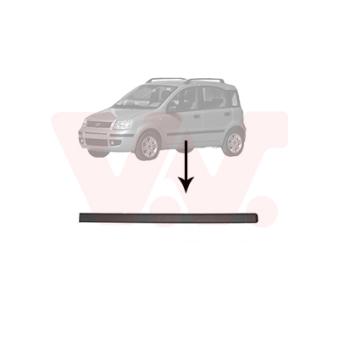 Baguette et bande protectrice, porte avant gauche VAN WEZEL [1709423]