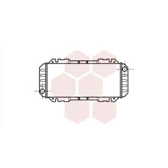 Radiateur, refroidissement du moteur VAN WEZEL OEM 1623383
