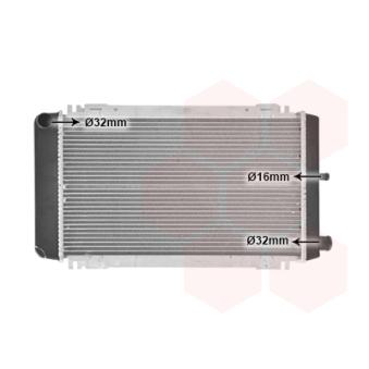 Radiateur, refroidissement du moteur VAN WEZEL 18002048