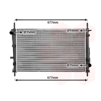 Radiateur, refroidissement du moteur VAN WEZEL OEM 5055798