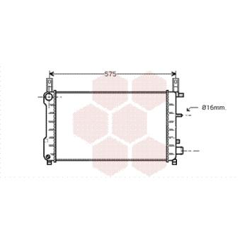 Radiateur, refroidissement du moteur VAN WEZEL OEM 7304940