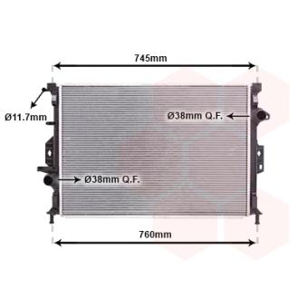 Radiateur, refroidissement du moteur VAN WEZEL OEM 36000797 Radiateur, refroidissement du moteur VAN WEZEL OEM 36000797