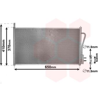 Condenseur, climatisation VAN WEZEL OEM XS4H19710BA