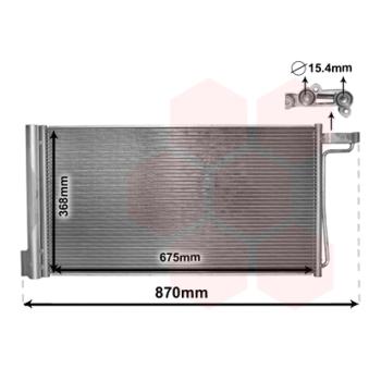 Condenseur, climatisation VAN WEZEL OEM 1769313