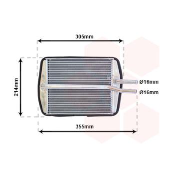 Système de chauffage VAN WEZEL OEM 1011670