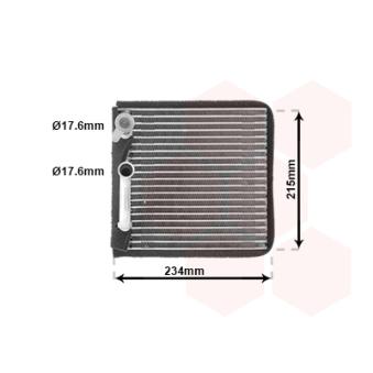Évaporateur climatisation VAN WEZEL [1800V089]