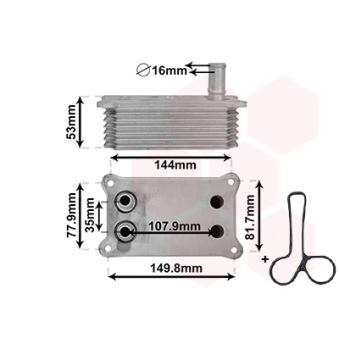 Radiateur d'huile VAN WEZEL OEM 1329011