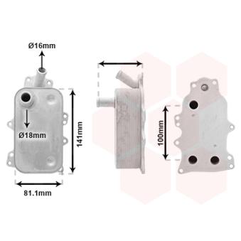 Radiateur d'huile VAN WEZEL OEM 2128720