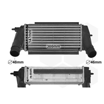 Intercooler, échangeur VAN WEZEL [18014702]