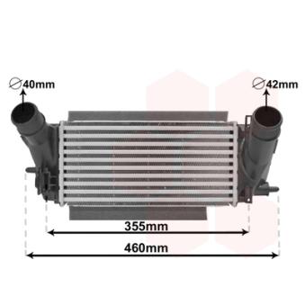 Intercooler, échangeur VAN WEZEL [18014704]