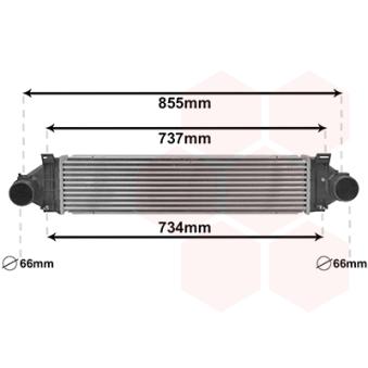 Intercooler, échangeur VAN WEZEL OEM 6G919L440DE