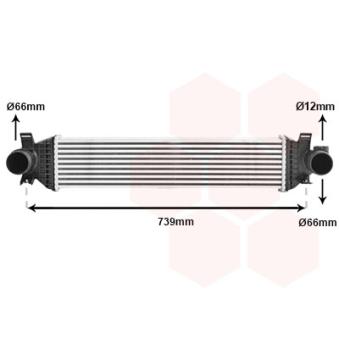 Intercooler, échangeur VAN WEZEL 18014709