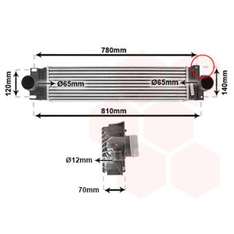 Intercooler, échangeur VAN WEZEL [18014714]