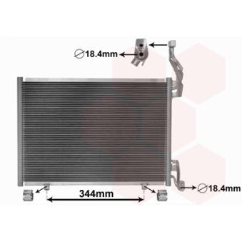 Condenseur, climatisation VAN WEZEL OEM 1818911