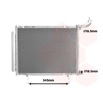 Condenseur, climatisation VAN WEZEL OEM H1BH19710BB