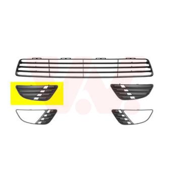 Grille de ventilation, pare-chocs avant droit VAN WEZEL [1805592]