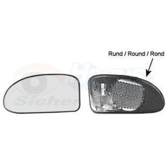 Verre de rétroviseur, rétroviseur extérieur VAN WEZEL OEM 1060598