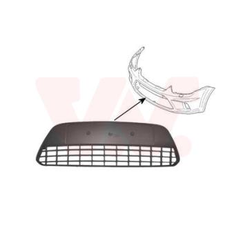 Grille de ventilation, pare-chocs VAN WEZEL [1864590]