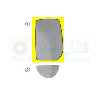 Verre de rétroviseur, rétroviseur extérieur VAN WEZEL OEM 4059964