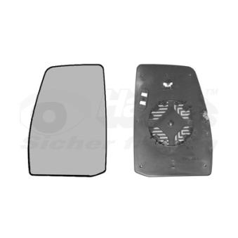 Verre de rétroviseur, rétroviseur extérieur VAN WEZEL [1987831]