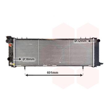 Radiateur, refroidissement du moteur VAN WEZEL [21002002]