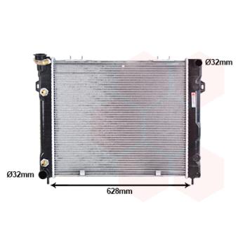 Radiateur, refroidissement du moteur VAN WEZEL 21002008