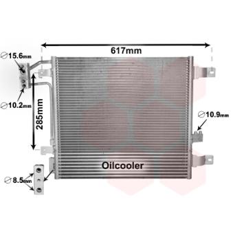 Condenseur, climatisation VAN WEZEL 21005057