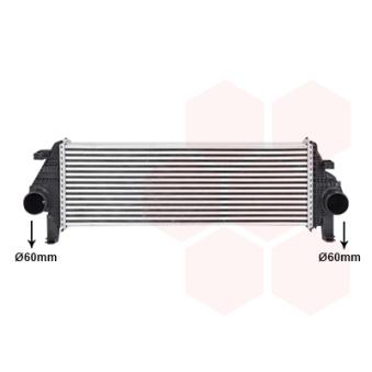 Intercooler, échangeur VAN WEZEL 21014703
