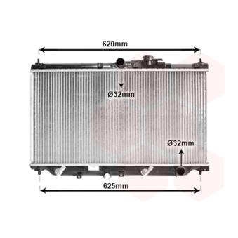 Radiateur, refroidissement du moteur VAN WEZEL OEM 19010PT1901