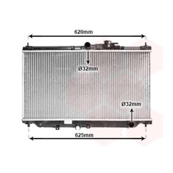 Radiateur, refroidissement du moteur VAN WEZEL OEM 19010PT0901