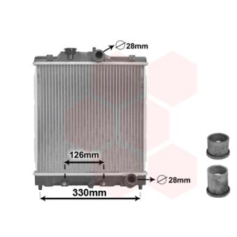 Radiateur, refroidissement du moteur VAN WEZEL OEM 19010P01004