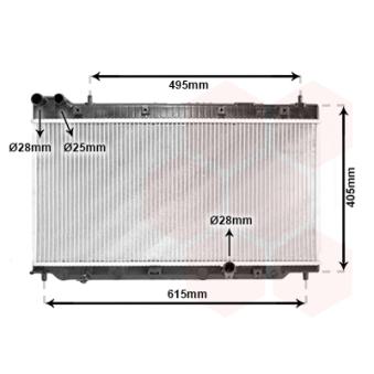 Radiateur, refroidissement du moteur VAN WEZEL OEM 19010PWAE01 Radiateur, refroidissement du moteur VAN WEZEL OEM 19010PWAE01
