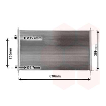 Condenseur, climatisation VAN WEZEL OEM 80110S6DG01