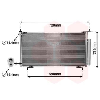 Condenseur, climatisation VAN WEZEL OEM 80101SCAA01 Condenseur, climatisation VAN WEZEL OEM 80101SCAA01