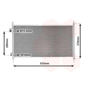 Condenseur, climatisation VAN WEZEL OEM 80110S6A901