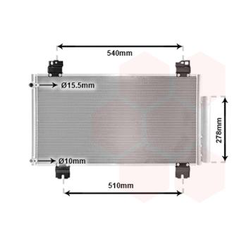 Condenseur, climatisation VAN WEZEL 25005236