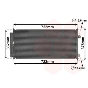 Condenseur, climatisation VAN WEZEL OEM 80110TF0G01