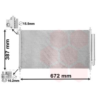 Condenseur, climatisation VAN WEZEL OEM 80110TR0A01 Condenseur, climatisation VAN WEZEL OEM 80110TR0A01