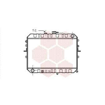 Radiateur, refroidissement du moteur VAN WEZEL 27002045