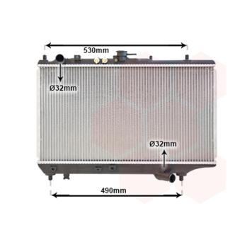 Radiateur, refroidissement du moteur VAN WEZEL OEM BP2815200