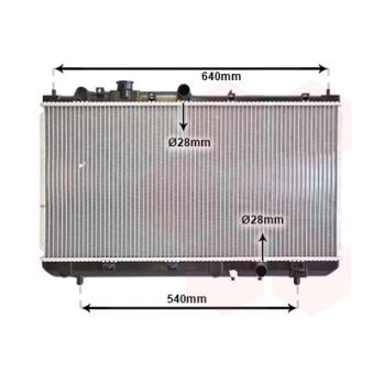 Radiateur, refroidissement du moteur VAN WEZEL OEM RF2L15200B