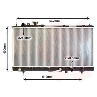 Radiateur, refroidissement du moteur VAN WEZEL OEM FS8M15200B