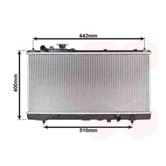 Radiateur, refroidissement du moteur VAN WEZEL 27002176