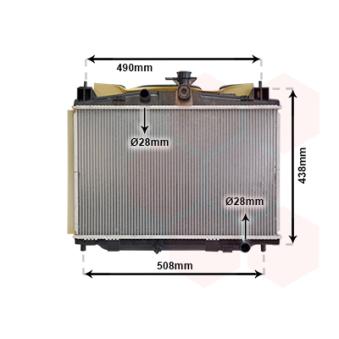 Radiateur, refroidissement du moteur VAN WEZEL OEM ZJ3815200A