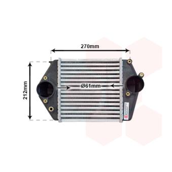 Intercooler, échangeur VAN WEZEL 27004188