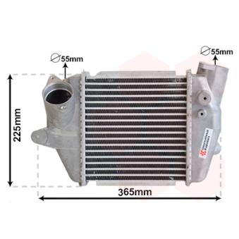 Intercooler, échangeur VAN WEZEL 27004243