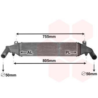 Intercooler, échangeur VAN WEZEL OEM Y60113550C Intercooler, échangeur VAN WEZEL OEM Y60113550C