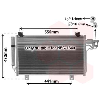 Condenseur, climatisation VAN WEZEL 27005260